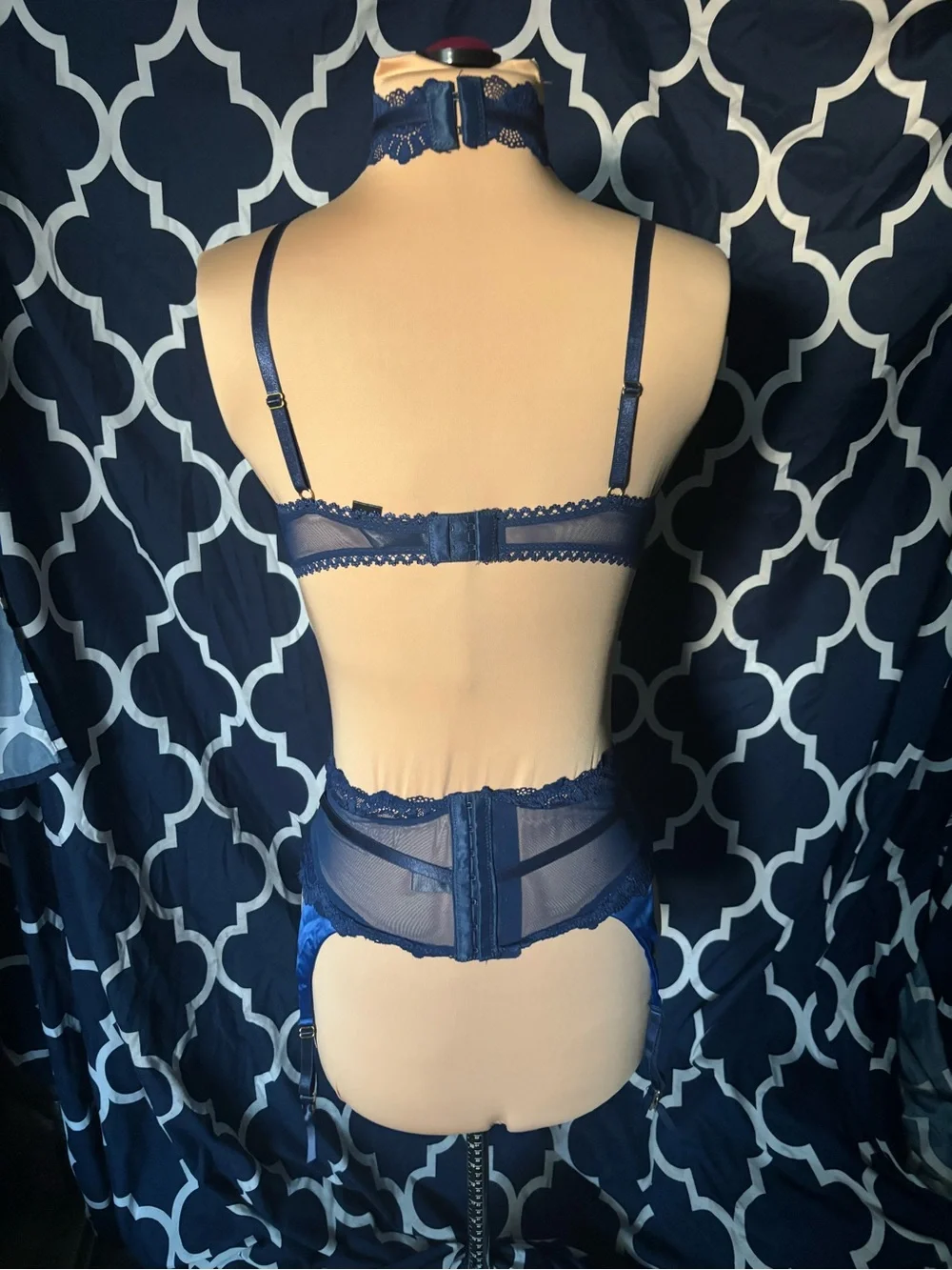Fredericks of Hollywood satin lace